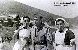 CAMPAGNE D ITALIE 1944 SERVICE SANTE   (2)